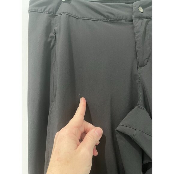 REI Cinque Terre Pants Sz 8 Gray Classic Fit Stretch Hiking Outdoor Roll Up Legs - Picture 2 of 11